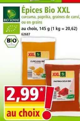 Norma BIO SONNE Épices bio xxl offre