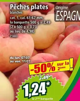 Norma Pêches plates offre