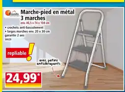 Norma FRANDIS Marche-pied en métal 3 marches offre