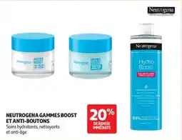 Auchan Neutrogena gammes boost et anti-boutons offre
