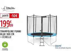 Intersport Kangui Trampoline Funni Blue 300 cm + Échelle offre