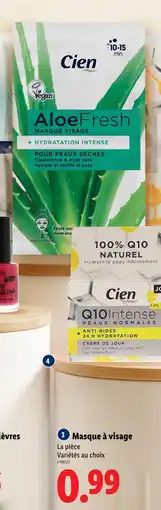 Lidl Cien Masque Visage offre