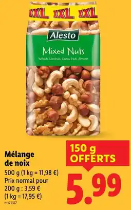 Lidl Alesto Mixed Nuts offre