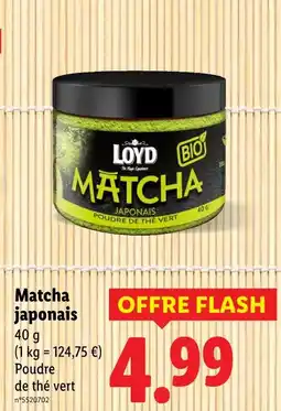Lidl Loyd Matcha japonais offre