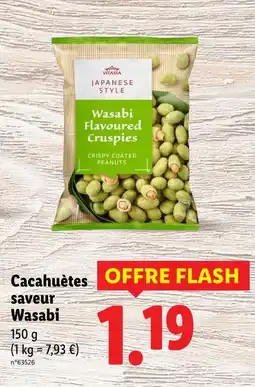Lidl Vitasia Cacahuètes saveur Wasabi offre
