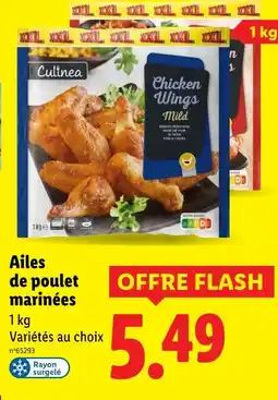 Lidl Culinea Ailes de poulet marinées offre