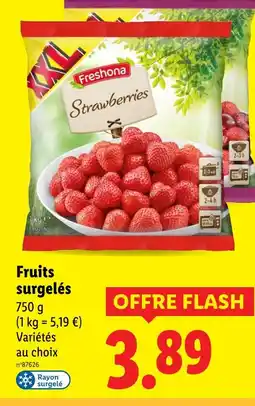 Lidl Freshona Fruits surgelés offre
