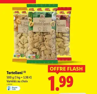 Lidl chef select Tortelloni offre