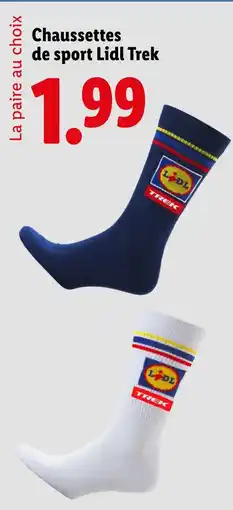 Lidl Lidl Trek Chaussettes de sport offre