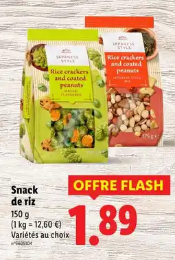 Lidl Vitasia Snack de riz offre