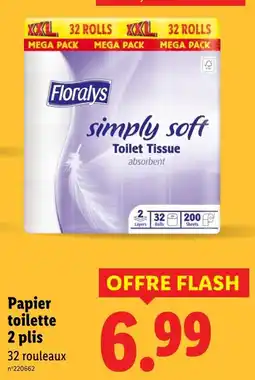 Lidl Floralys Papier toilette 2 plis offre