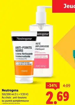 Lidl Neutrogena offre