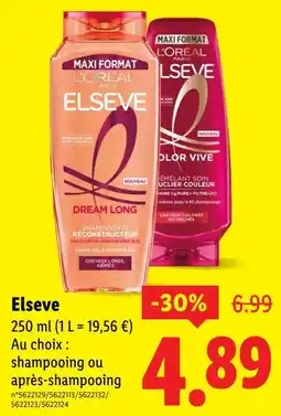 Lidl L'Oréal Elseve offre