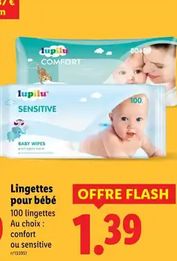 Lidl lupilu Lingettes pour bébé offre