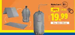 Lidl Crivit Bâche 3 en 1 offre