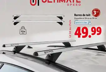 Lidl ULTIMATE SPEED Barres de toit offre