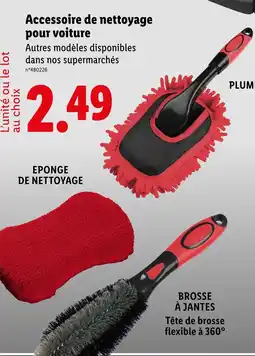 Lidl Accessoire de nettoyage pour voiture offre
