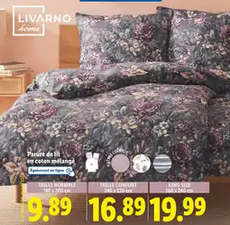 Lidl Livarno Home Parure de lit en coton mélangé offre