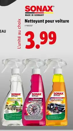 Lidl SONAX Nettoyant pour voiture offre