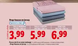 Lidl Livarno Drap-housse en jersey offre