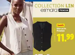 Lidl esmar Gilet en lin Premium offre
