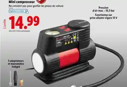 Lidl ULTIMATE Mini compresseur offre