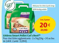 Maxi Zoo Cat's Best Litières smart pellet offre