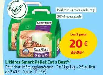 Maxi Zoo Cat's Best Litières smart pellet offre