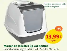 Maxi Zoo AniOne Maison de toilette flip cat offre