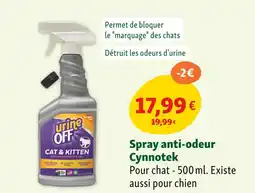 Maxi Zoo Cynnotek Spray anti-odeur offre