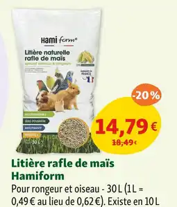 Maxi Zoo Hamiform Litière rafle de maïs offre