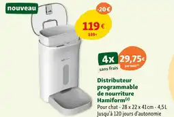 Maxi Zoo Hamiform Distributeur programmable de nourriture offre
