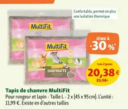 Maxi Zoo MultiFit Tapis de chanvre offre
