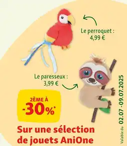 Maxi Zoo ANIONE 2ème à -30% sur une sélection de jouets anione offre
