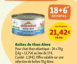 Maxi Zoo ALMO NATURE Boîtes de thon offre