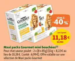 Maxi Zoo Gourmet Maxi packs Gourmet mini bouchées offre