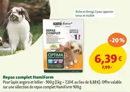 Maxi Zoo HamiForm Repas complet offre