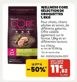 Animalis Wellness Core Sélection de croquettes 1,5kg offre