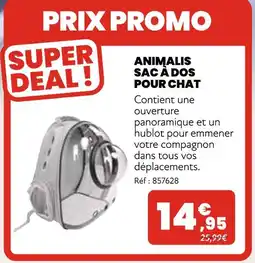 Animalis Animalis Sac à dos pour chat offre