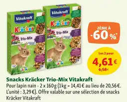 Maxi Zoo Vitakraft Snacks kräcker trio-mix offre