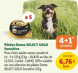Maxi Zoo SELECT GOLD Pâtées dome sensitive offre