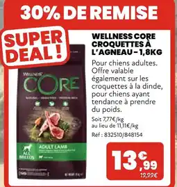 Animalis Wellness Core Croquettes à l'agneau offre