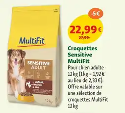Maxi Zoo MULTIFIT Croquettes sensitive offre