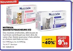 Animalis Nutrivia Sachets Fraicheurs x12 offre