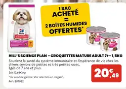 Animalis Hill's Science Plan Croquettes Mature Adult 7+ - 1,5kg offre