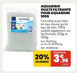 Animalis Aquadisio Ouate filtrante pour aquarium 100g offre