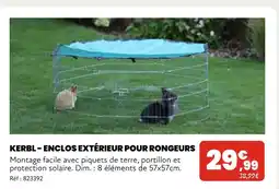 Animalis Kerbl Enclos extérieur pour rongeurs offre