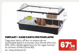 Animalis Ferplast Cage Casita 100 pour lapin offre