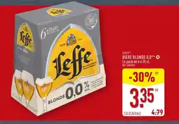 ALDI LEFFE Bière blonde 0,0° offre