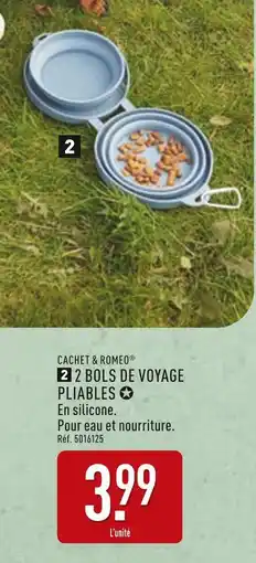 ALDI 2 bols de voyage pliables offre